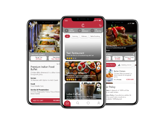 trycatering food delivery app