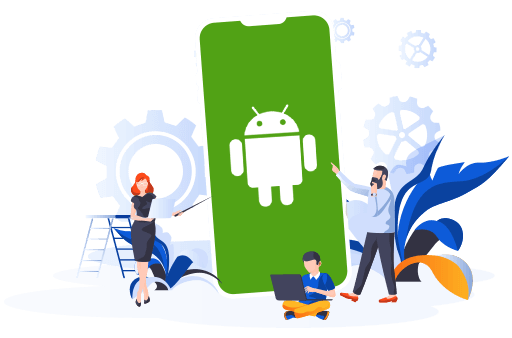 3 people developig android app